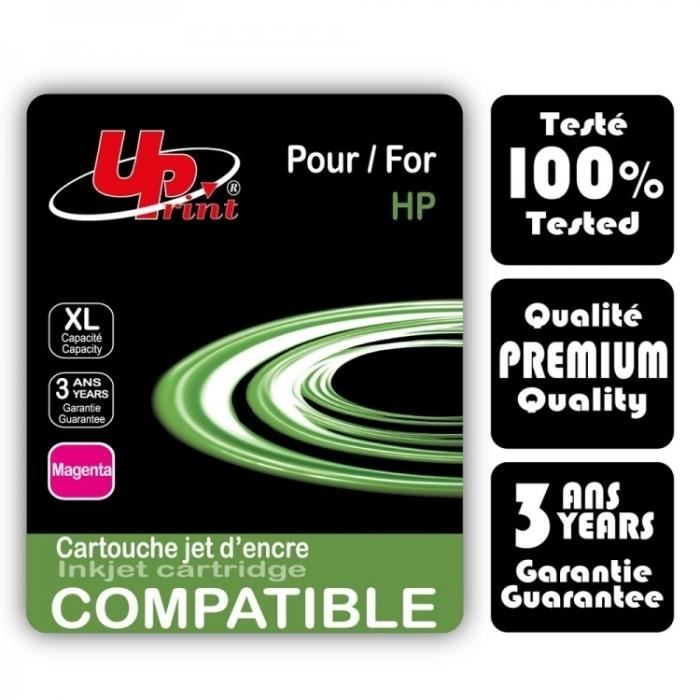 Cartouche d'encre compatible HP 912XL - noir - UPrint