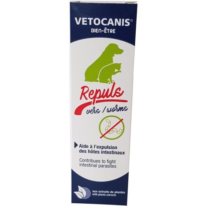 Antiparasitaire pour chien et chat soin traitement de infections VETOCANIS  : le spray de 100mL à Prix Carrefour