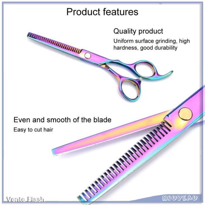 Comparer les prix de VGEBY Ciseaux de toilettage pour animaux de compagnie professionnels - Coupe de cheveux effilage chien