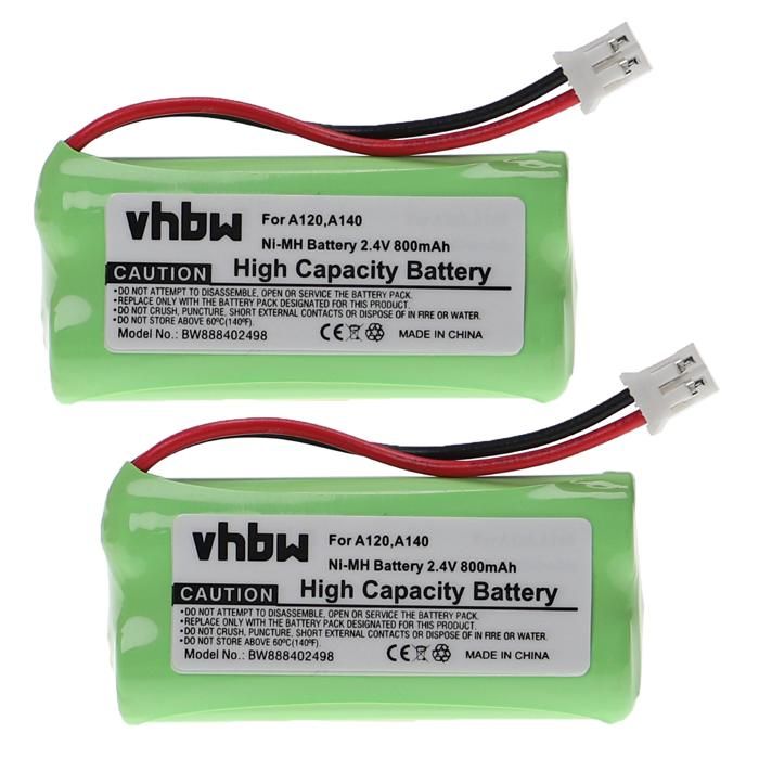 Lot De 8 Batteries AAA Ni-MH 1000mAh Pour Téléphone Sans Fil Siemens Gigaset S810, S820, SX810 ISDN, A400a Duo - Marque Vhbw