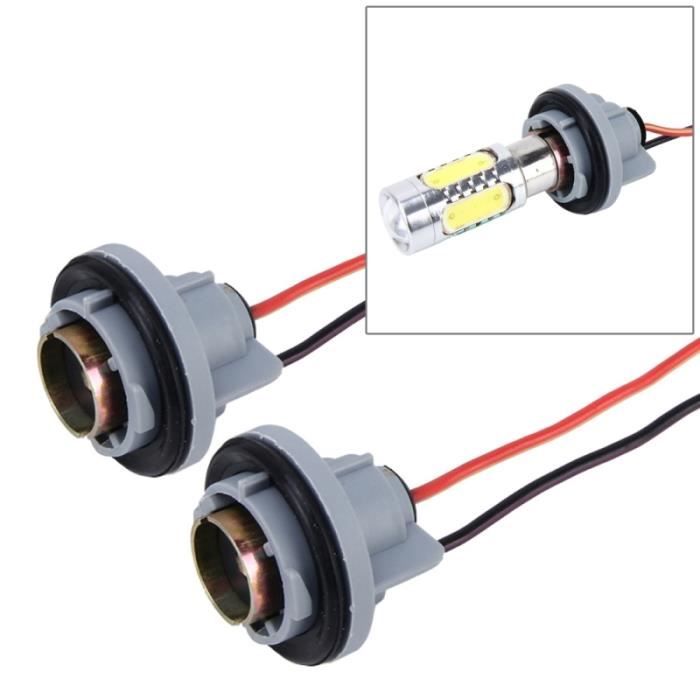 Support Lampe 1156 Pour Voiture - 3 Pièces - 12V - Câble 9 Cm - Pour Feux Stop, Clignotants, Feu Arrière