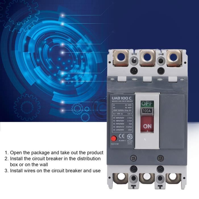 Disjoncteur à Boîtier Moulé MCCB Série TD 100A 160A 1P à 4P LS Electric