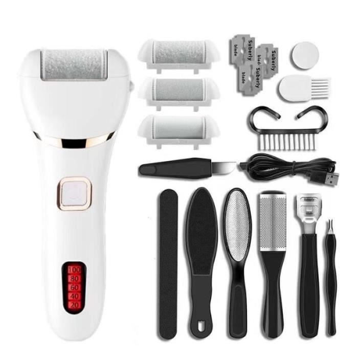 Râpe électrique Pour Pieds Rechargeable - Anti-callosités, Pédicure, Couleur Rose