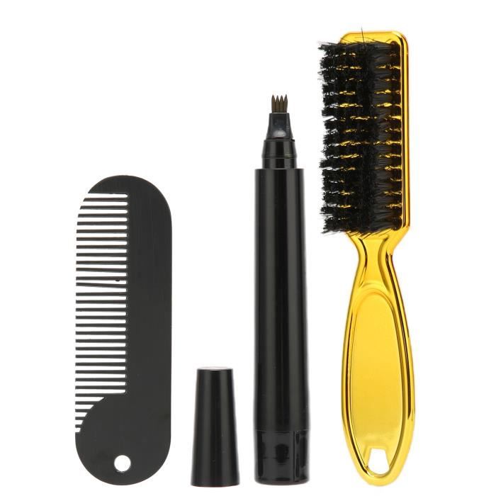 Stylo Remplisseur Barbe Instantané VOID Homme - Lot De 4 Crayons Noir, Temporaire, 100% Naturel