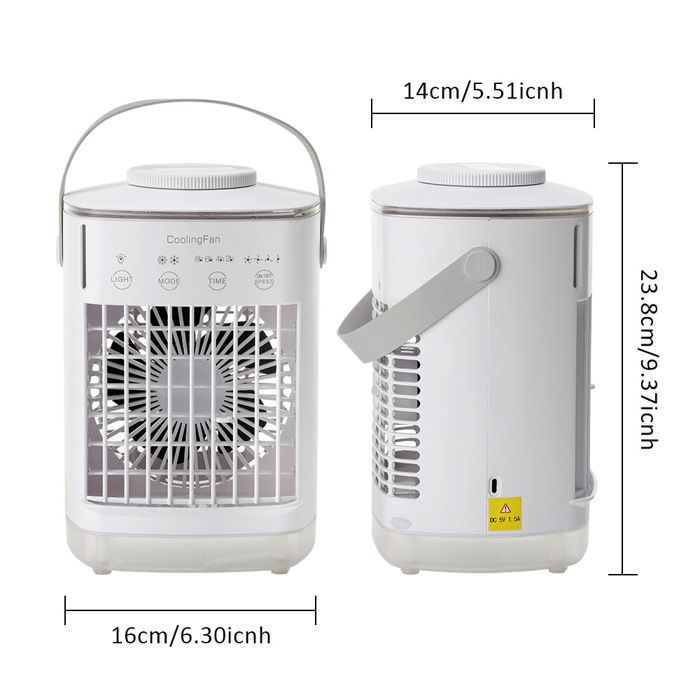 Climatiseur Mobile Sans vacuation 4 Vitesses 700ml Minuterie 2 4 6 climatiseur-mobile-sans-vacuation-4-vitesses-700ml-minuterie-2-4-6
