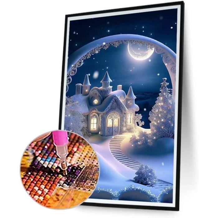 Instarry 5D Diamond Painting Grand Format Paysage Forêt Decoration Murale 80x40 Cm