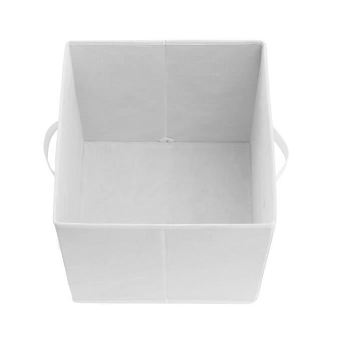 COMPO Boîte de rangement/tiroir pour meuble en tissu - 27x27x28 cm - Beige  lin - La Poste