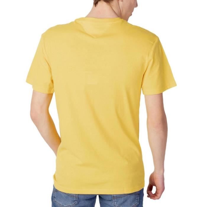 Tee shirt tommy hilfiger homme jaune sales