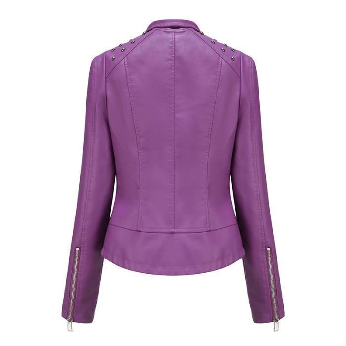 Veste simili cuir on sale mi longue femme