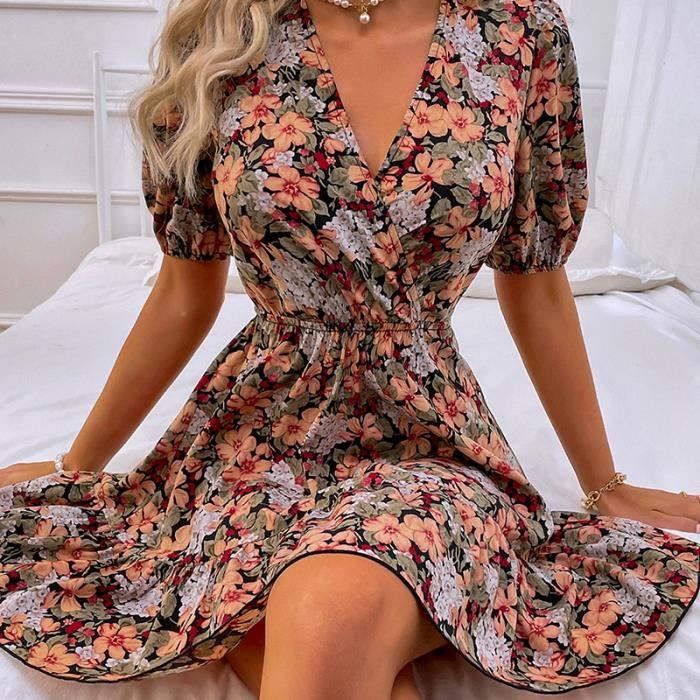 Robe dos col v outlet