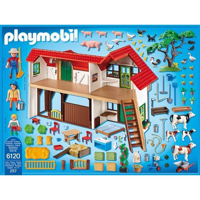 PLAYMOBIL 6120 Country Grande ferme Cdiscount Jeux Jouets