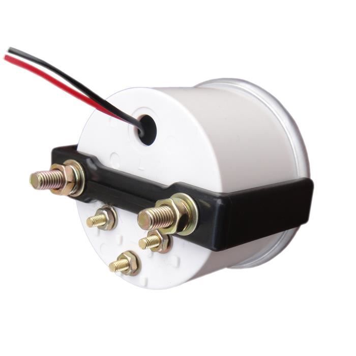Jauge Turbo Boost 52mm - Manomètre Pression Turbo LED - Universel Voiture - Noir/Argent