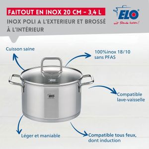 Nordica Faitout 24 cm inox | MARMITES Nordica Faitout 24 cm inox | MARMITES