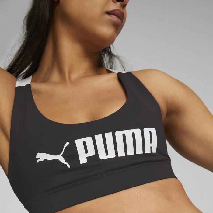 Brassière de Fitness - PUMA - Femme - Noir et Blanc Noir et blanc -  Cdiscount Sport