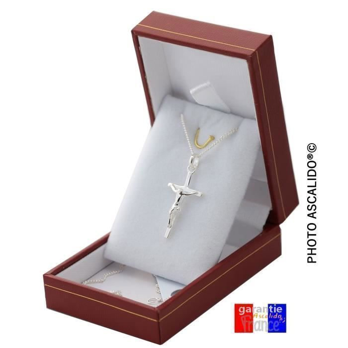 Pendentif Croix En Argent 925 – Chaîne Optionnelle, Mixte, Neuf Avec étiquettes, Style Religion