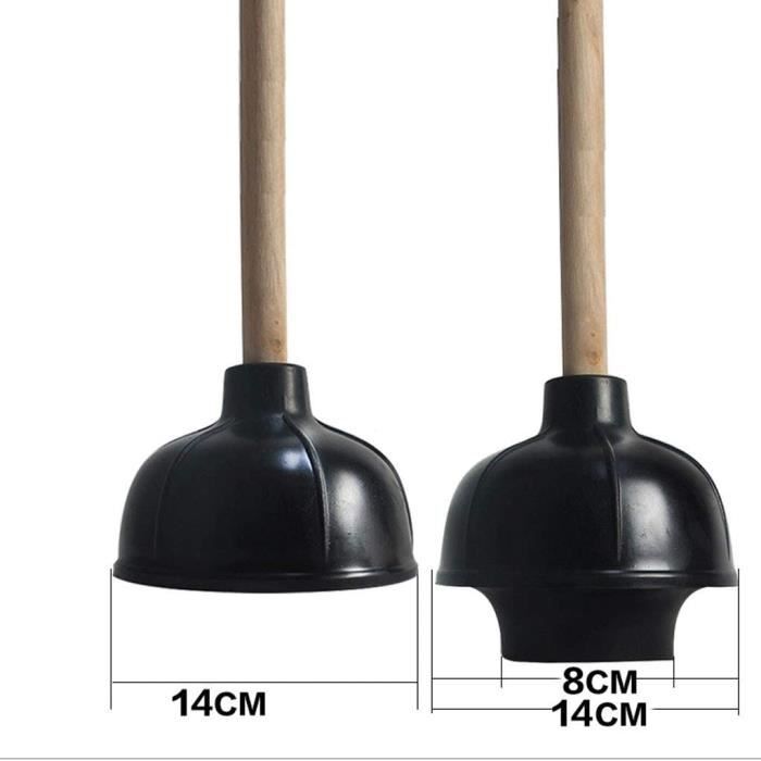 Ventouse Déboucheur Toilettes QWORK - Piston De WC Puissant Pour Égouts Et Canalisations