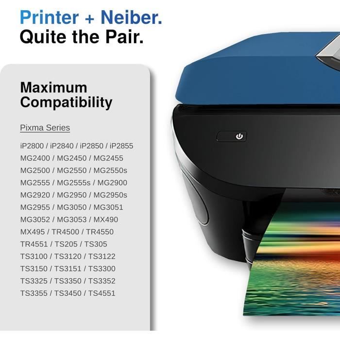Canon 545 545Xl Cartouches D'Encre Remplacement Pour 546 Xl Pour Canon Pixma Ts3150 Mg2450 Mx495 Cartouche 545 546 Canon
