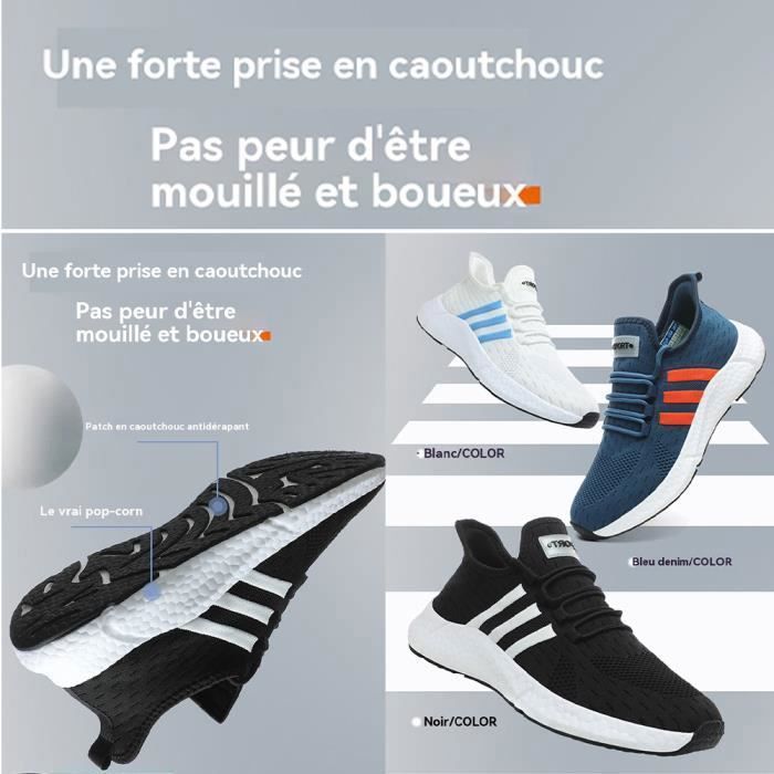 Baskets Running Mixte Chaussures Sport Chaqlin - Homme/Femme - Légères - Semelle Antidérapante Baskets Lacets EVA