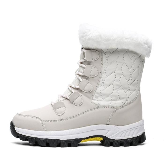 Generisch Bottes De Neige Pour Femme - Bottes D'hiver Chaudes - Bottes