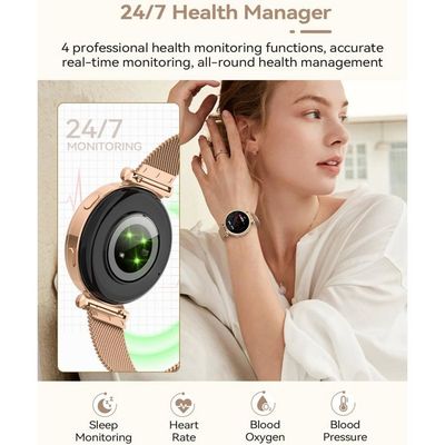 Montre Tracker D’Activité Écran AMOLED 2,8 Cm – Fréquence Cardiaque, Pression Artérielle, Sommeil, 25 Sports, Étanche Pour IPhone/Android