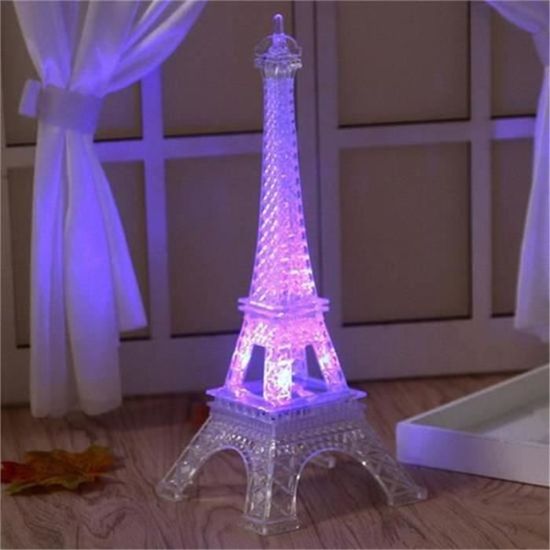 & Phi; 30 * H60 Ma ● Lampe de table en forme de tour Eiffel Porte-lampe en fer forgé de style européen Créativité moderne Éclairage Art Sake Bar Magasin de vêtements Chambre détude Lampe de chevet