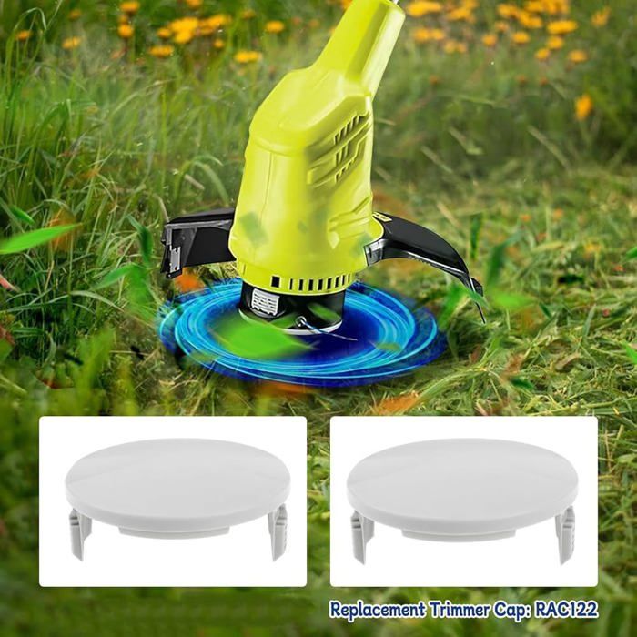 6 Bobines + 1 Couvercle De Bobine Pour Tondeuse À Gazon Compatible