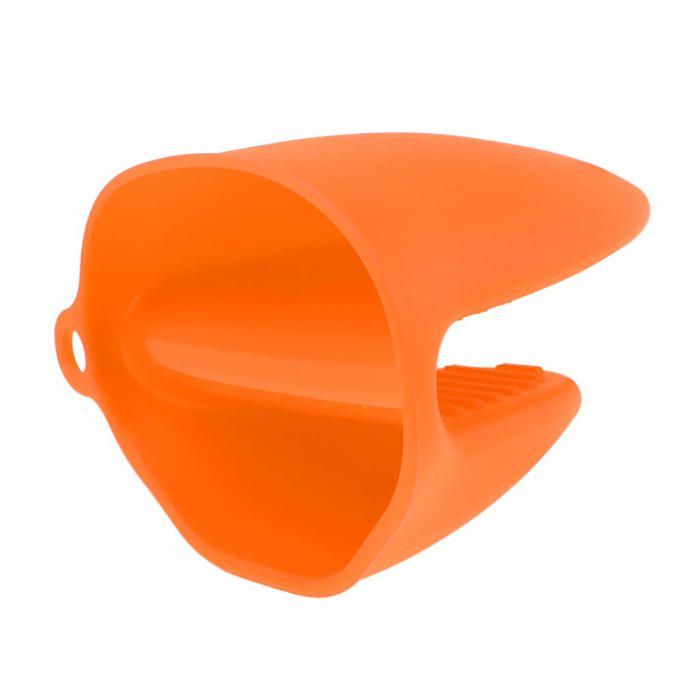 Lot de 2 gants de cuisine en silicone rsistants la chaleur maniques protection pour la cuisine orange Label - Maison