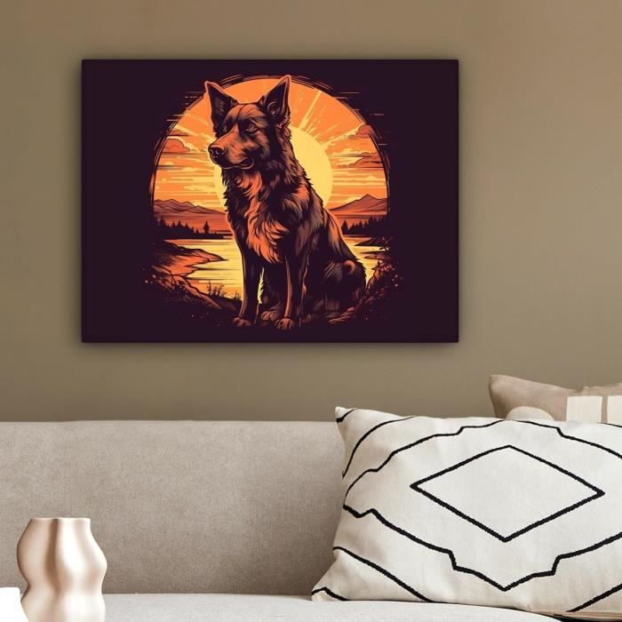 Toile Imprimée 100x70 Cm Voiture Sport Rétro Classique – Tableau Mural Horizontal Moderne Pour Salon Chambre Déco Auto