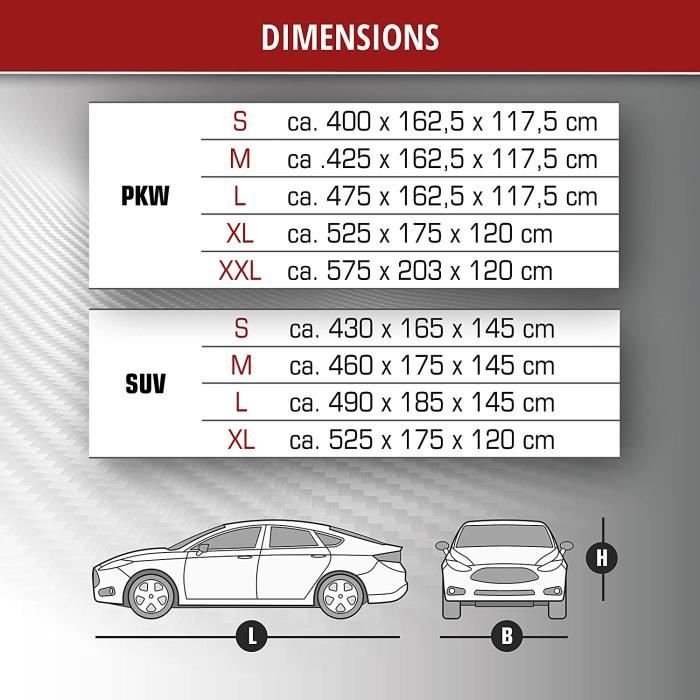 Bâche de voiture antigrêle anti-grêle Perma Protect SUV taille XL, Bâches  anti-grêle, Bâches pour voitures