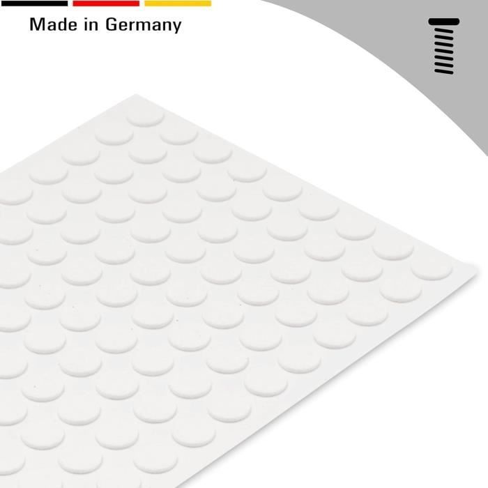 Lot De 156 Patins En Feutre TerCasa + 8 Picots - Protection Sols Et Meubles, 4mm épais, Formes Variées, Facile à Coller