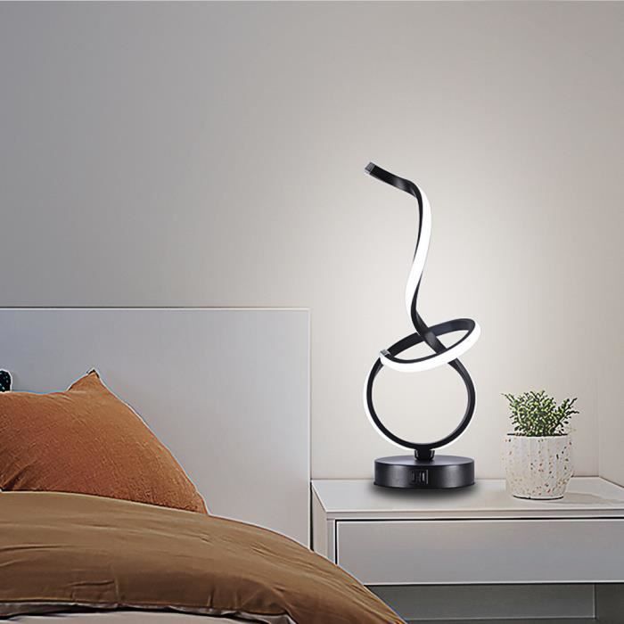 2 USB avec Coran Bluetooth Audio dimmable lampe de chevet en tissu abat -  jour lampe de chevet chambre salon - Cdiscount Maison