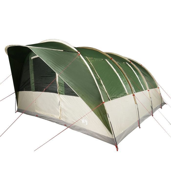 Tente Tunnel VidaXL 1 Personne – Verte, Imperméable 185T, Poteaux Fibre De Verre, 1,7 Kg, Double Toit, Moustiquaire, Rangement Intérieur