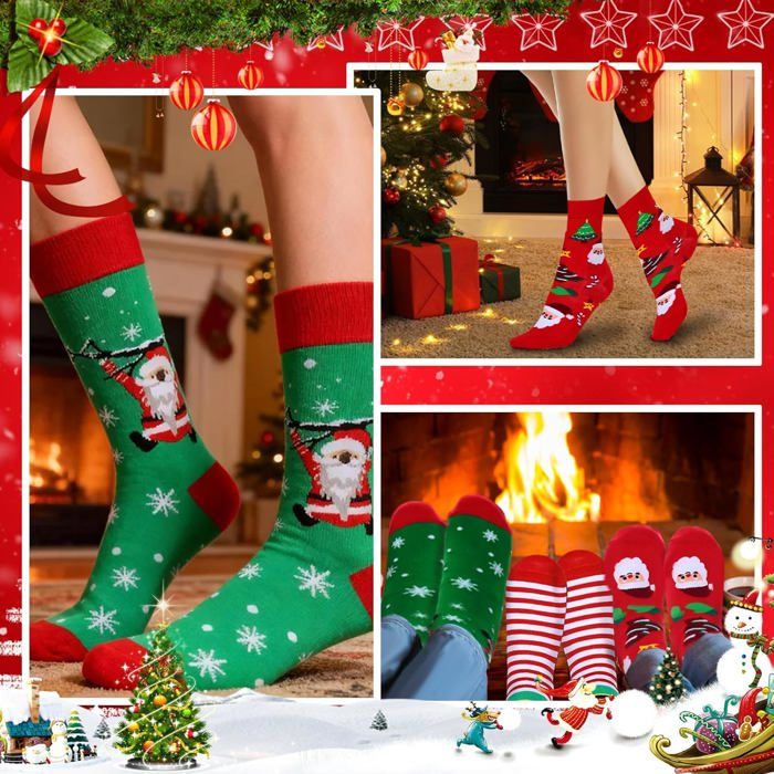 Calendrier De L'Avent 2024, Compte à Rebours De 24 Jours Avec 24 Paires De Chaussettes De Noël – Calendrier De L'Avent Pour Adultes, Femmes, Hommes Et Adolescents