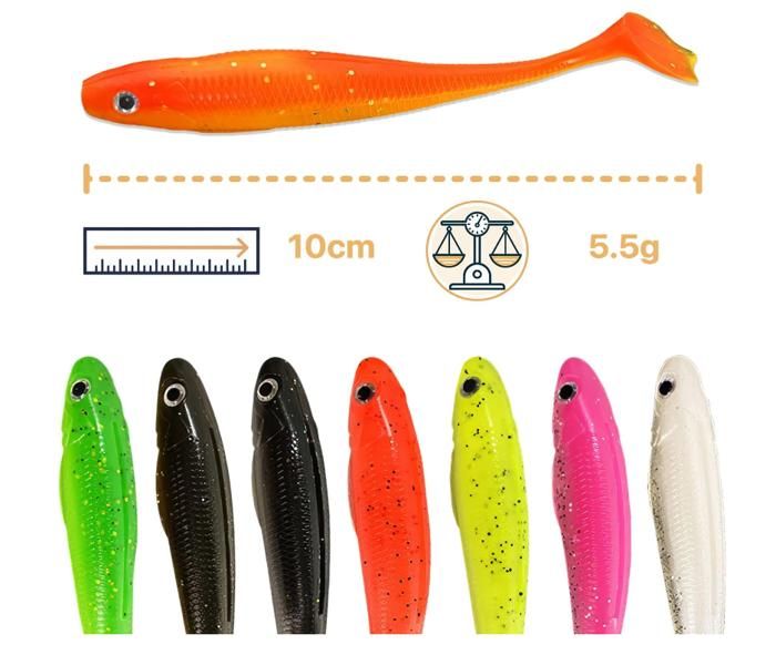 Moules pour leurres de pêche en plastique souple Weedless NED Craw·Fichier STL pour ·Cults