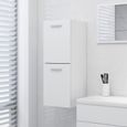#TOP#6001Luxueuse Meuble Colonne de Salle de Bain Armoire WC Armoire de salle de bain Haut de gamme - ARMOIRE SDB Blanc 30x30x80 cm-0