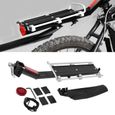 Alliage d'aluminium VTT vélo siège arrière bagages étagère porte-bagages accessoire de cyclisme-FAS-0