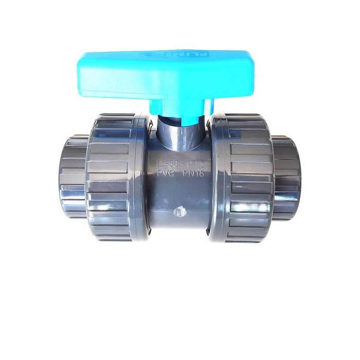 Vanne à Boisseau Sphérique En PVC - 50 Mm - Embout Femelle - Pour Irrigation, Piscines, Aquariums Et Plomberie - 9