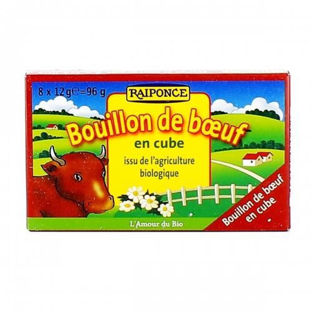RAPUNZEL Bouillon de boeuf bio 8 cubes Cdiscount Au quotidien