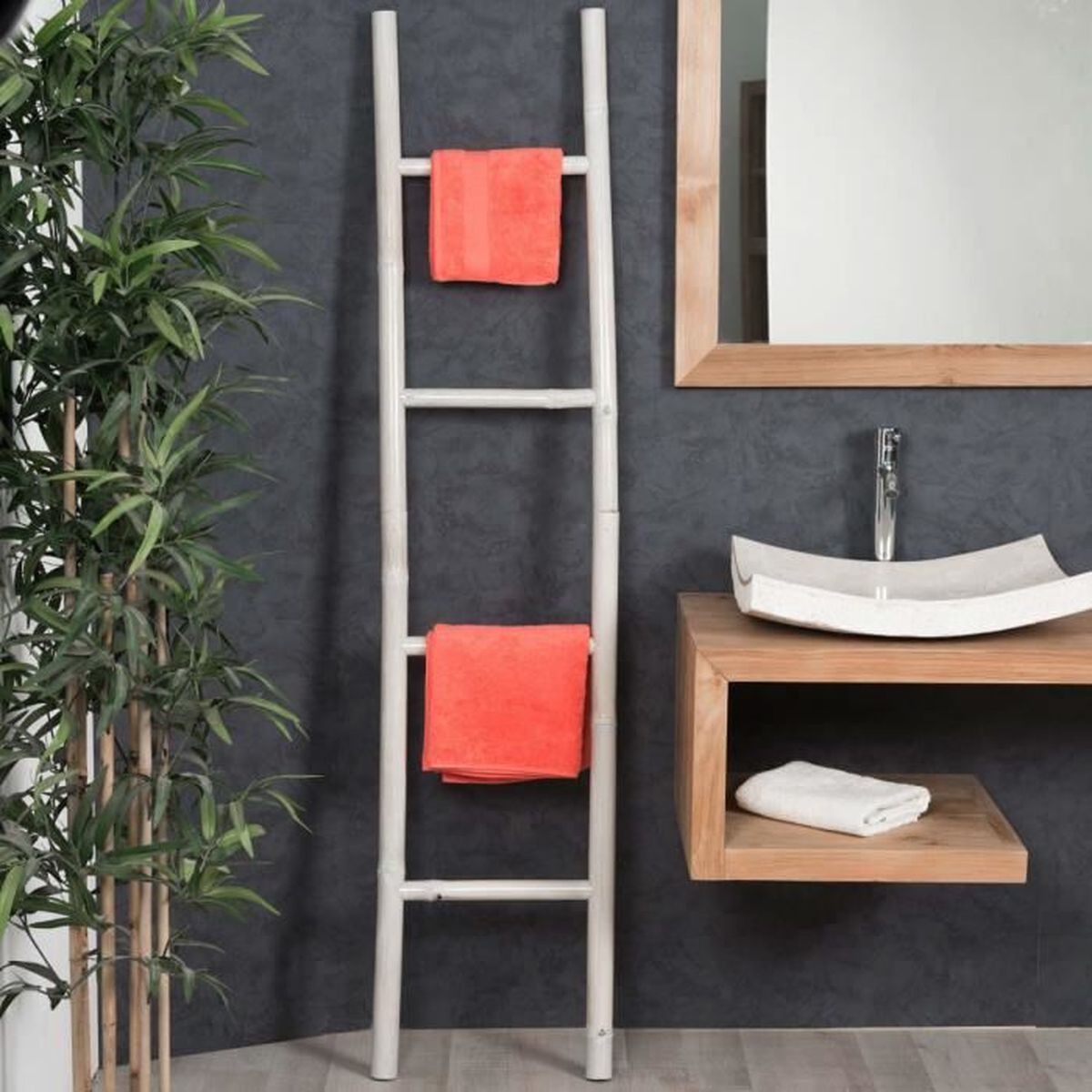 Porte serviette échelle blanc - Achat / Vente porte serviette Porte serviette échelle blanc - Achat / Vente porte serviette