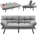 RELAX4LIFE Canapé-lit 5 en 1 Convertible | Mousse à Mémoire | Dossier Divisé Réglable à 3 Niveaux | Accoudoirs Réglables à 5