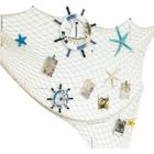 DE MARKT Filet de Pêche Décoratif avec Coquilles Décoration Style de Méditerranéen Murale à Suspendre décoration Maison Beige 150 * 200cm