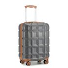Kono Valise Grande Taille 72x49x31cm Rigide ABS Valise de Voyage a roulettes Ultra Léger Valises Soute avec Serrure TSA, 92L, Gris