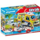 PLAYMOBIL 71202 Ambulance avec effets lumineux et sonore, City Action Les Secouristes