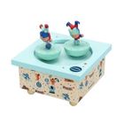 Boîte à musique en bois acrobates - TROUSSELIER - Aimants - Gris - Bébé - Mixte