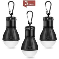 Lanterne Camping LED, Lampe Camping Puissante 150 Lumens, Portable Camping lumières pour Camping, Pêche, randonnée Cave(Lot de 3)