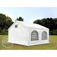 Tonnelle Toolport Tente de réception 3x4 m PE 300 g/m² blanc imperméable