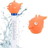 Pool Thermomètre de Piscine,Flottant Pool Thermometer,Cartoon Thermomètre,pour Spa Bain Piscines Hot Tub Fish Pond(poisson)