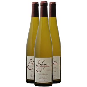 VIN BLANC Domaine Claude et Christophe Bléger Alsace Pinot Gris Le Séducteur Demi-Sec 2022 - Vin Blanc d' Alsace (3x75cl) BIO