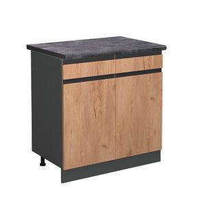 Vicco Elément haut de cuisine R-Line, Bleu-gris, 30cm | Leroy Merlin