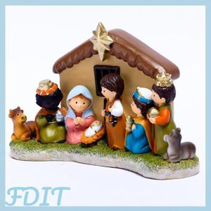 Noch 65620 - Décor miniature : Coffret crêche de Noël en découpe laser